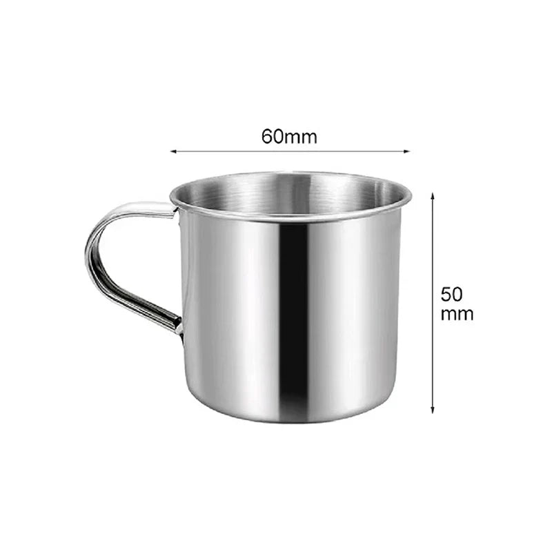 Stainless Steel Coffee Mug | Portable Camping Cup with Handle for Travel and Home