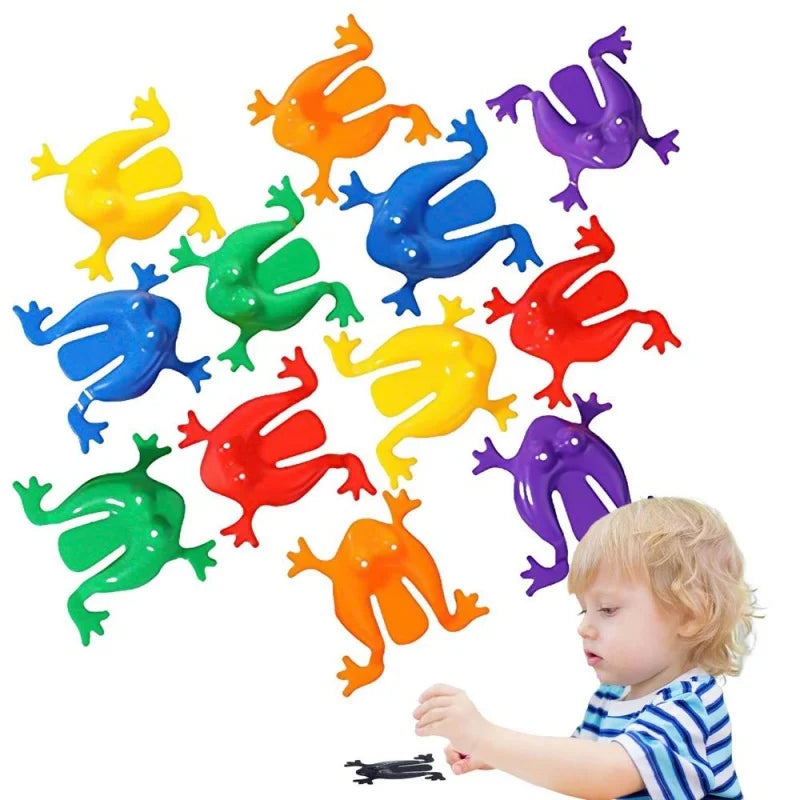 Press and Jump Frog Stress Relief Toy | Family Interactive Sports Game for Kids