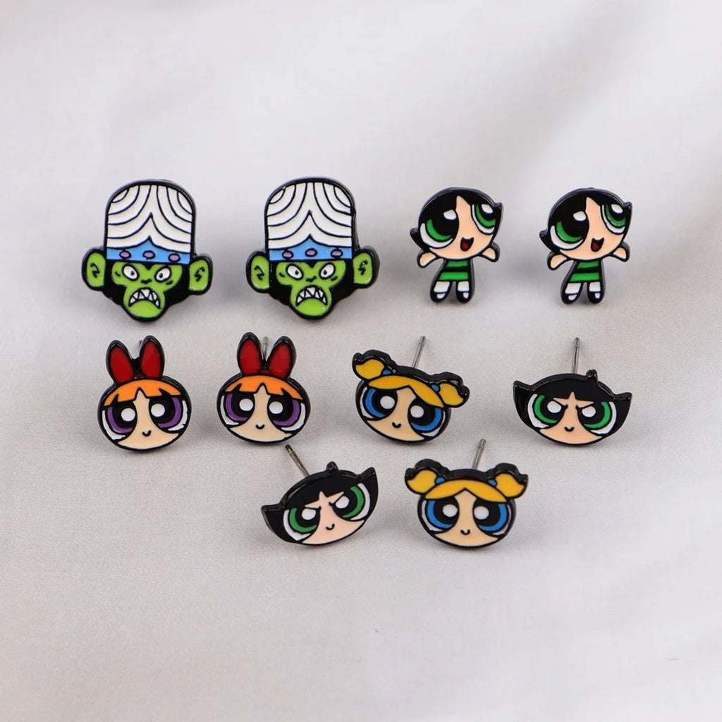 Cute Animal Stud Earrings for Women | Stainless Steel Pierced Jewelry