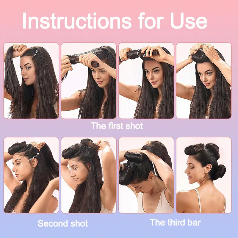 Heatless Hair Curlers Curling Rod Headband No Heat Lazy Curls with Hook Hair Rollers Sleeping Soft Flexi Rod Hair Tools ZXFAJ01