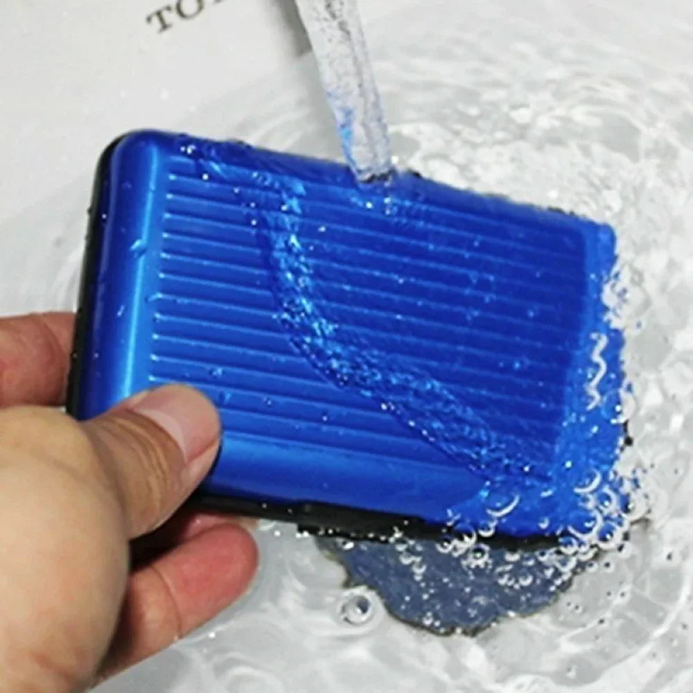Metal Credit Card Holder Wallet | Slim Waterproof Card Protector