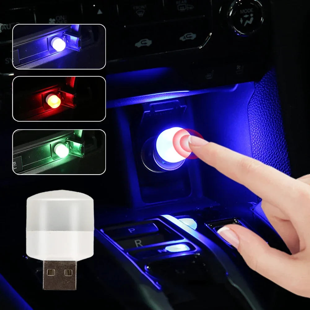 Car USB Atmosphere Light | LED Interior Touch Ambient Decoration