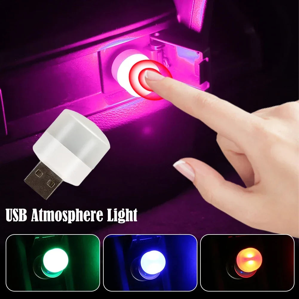Car USB Atmosphere Light | LED Interior Touch Ambient Decoration