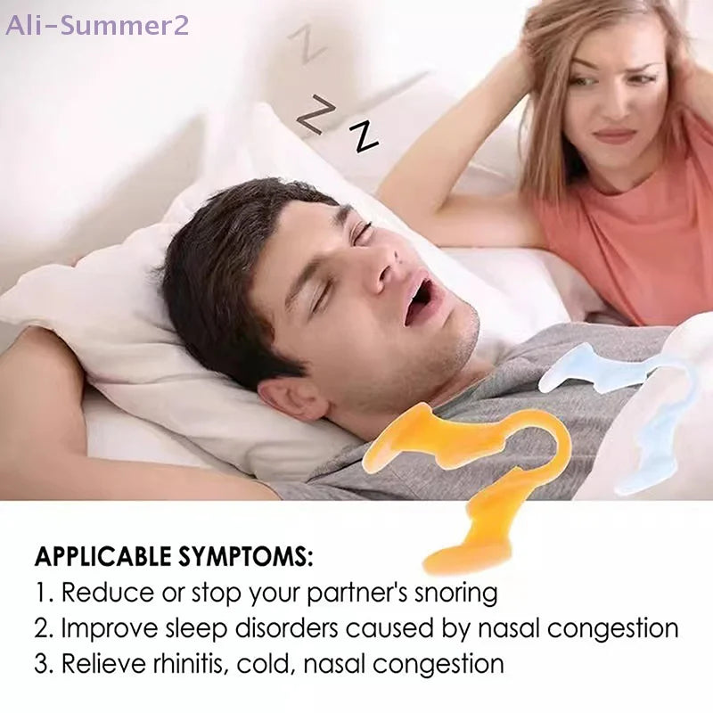 Silicone Anti Snoring Nose Clip | Comfortable Nasal Dilator for Better Sleep