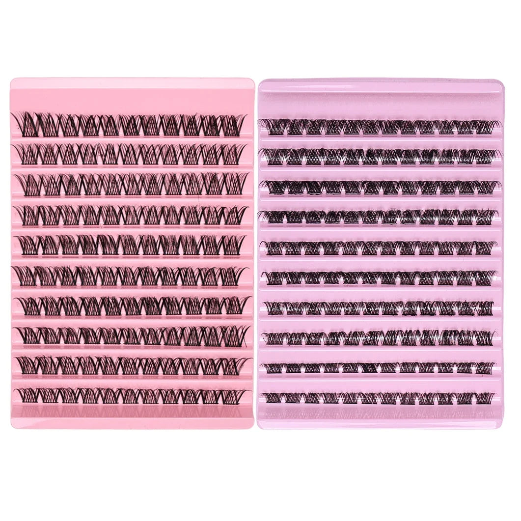 Lash Clusters Individual Lashes Extensions Natural Look Lashes D Curl Fluffy Cluster Lashes DIY Eyelash Extension
