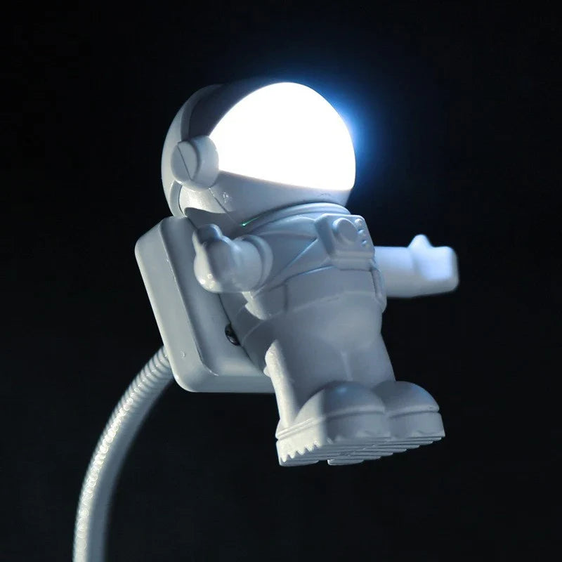 Astronaut LED Desk Lamp | Flexible USB Night Light for Reading and Work