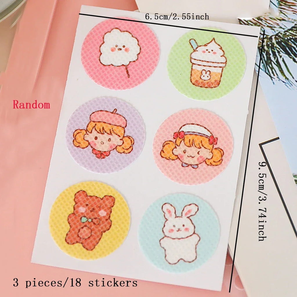 18 Pack Girl Heart Mosquito Repellent Patches | Portable Mosquito Stickers for Kids