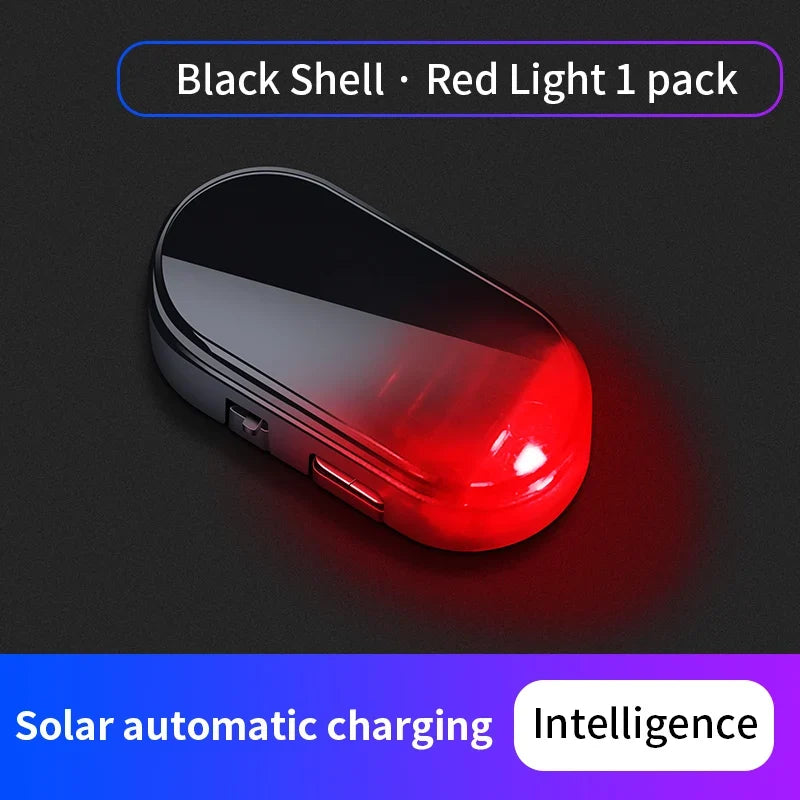 Solar Powered Dummy Security Alarm Light | Wireless Anti-Theft Warning Lamp