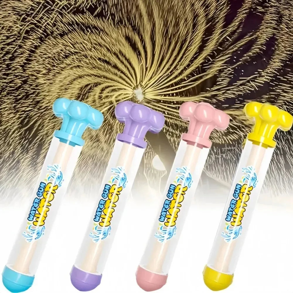 Romantic Pull-Back Water Gun | Fireworks Spray Toy for Outdoor Splash Games