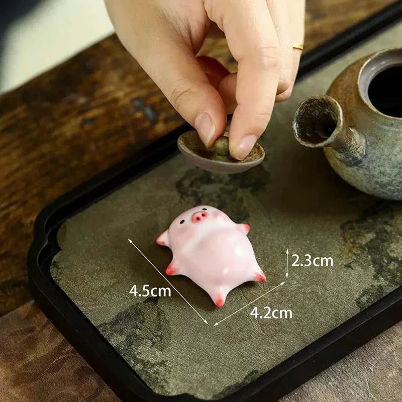 Bubbling Tea Pet Piggy Cartoon Ceramic Mug | Funny Gift