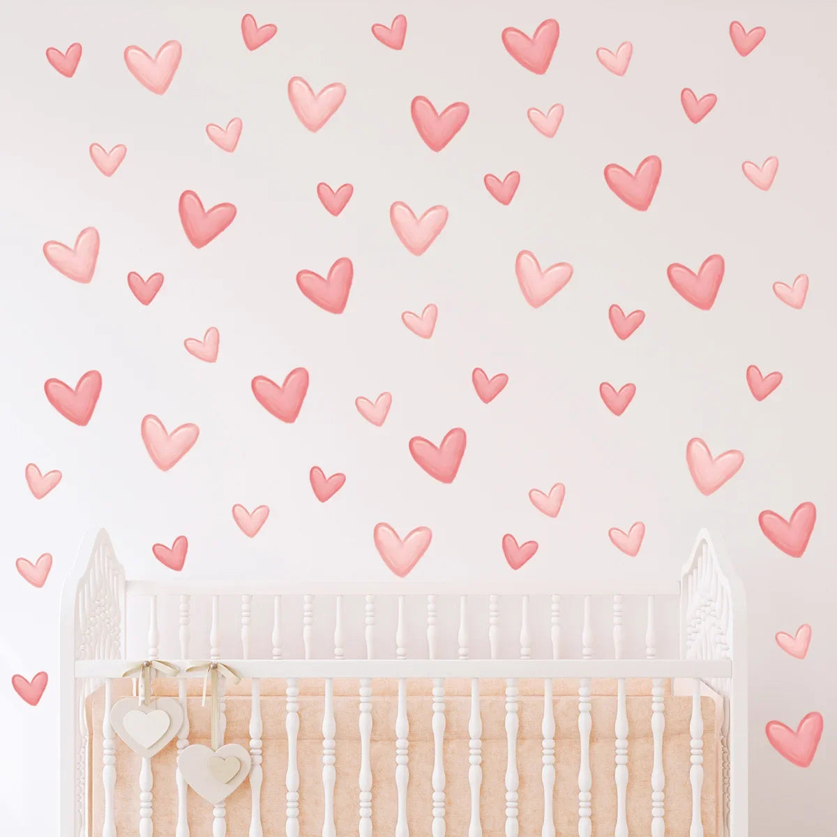 Bohemian Heart Wall Stickers | Self-Adhesive Home Decor for Girls