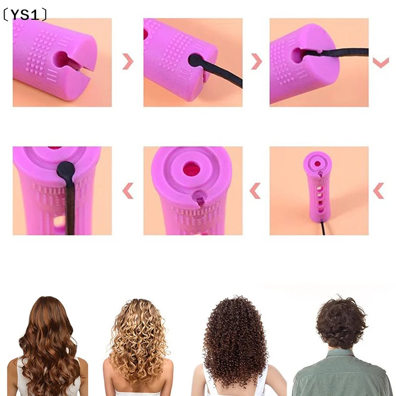 〔YS1〕12pcs Hair Perm Rods Short Cold Wave Rods Hair Curler No Heat Perming Rods Hair Curling Rollers Curlers Curling Hair Tools