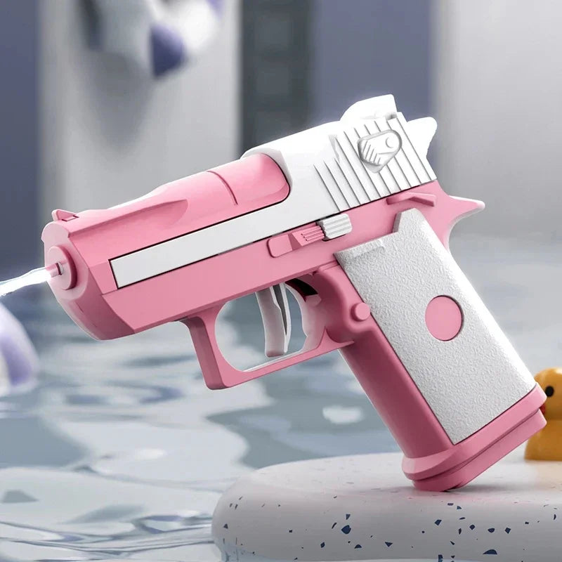 Mini Water Pistol | Mechanical Continuous Firing Water Gun for Summer Pool Play