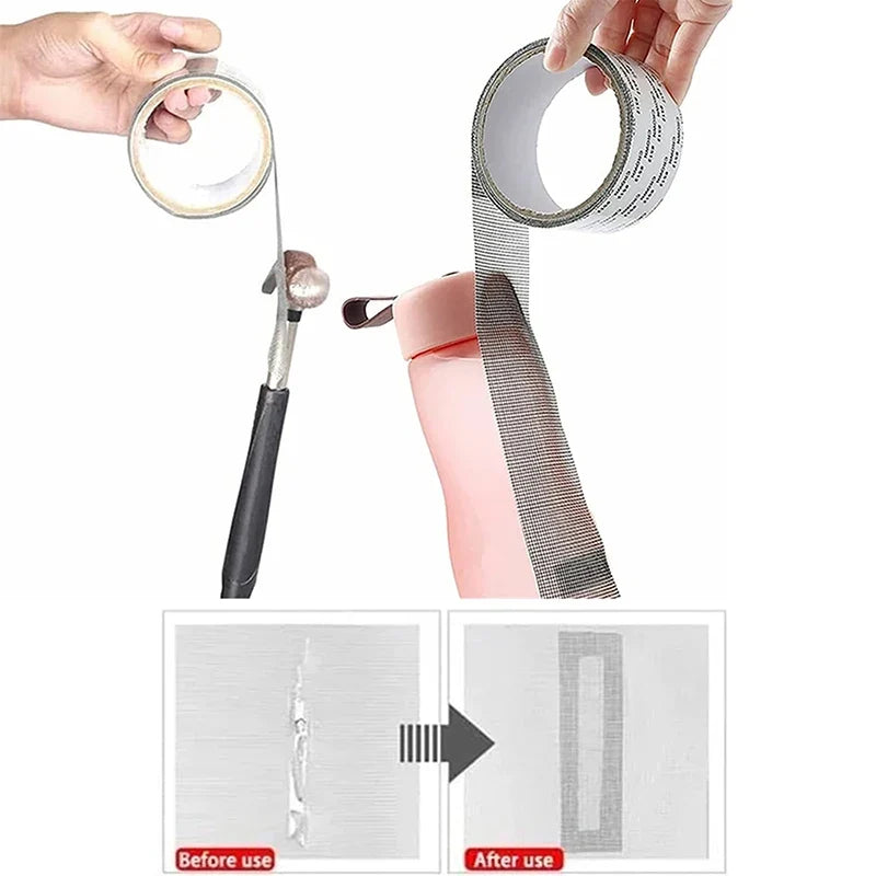 Mosquito Net Repair Tape | Self-Adhesive Window Screen Patch for Holes