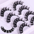 4 Pairs 3D Mink DD Curl Russian Lashes Reusable Fluffy Strip Eyelashes for Eyelashes Extensions