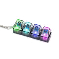 Mini USB LED Keyboard Fidget Keychain | Clickable Stress Relief Desk Toy with Light