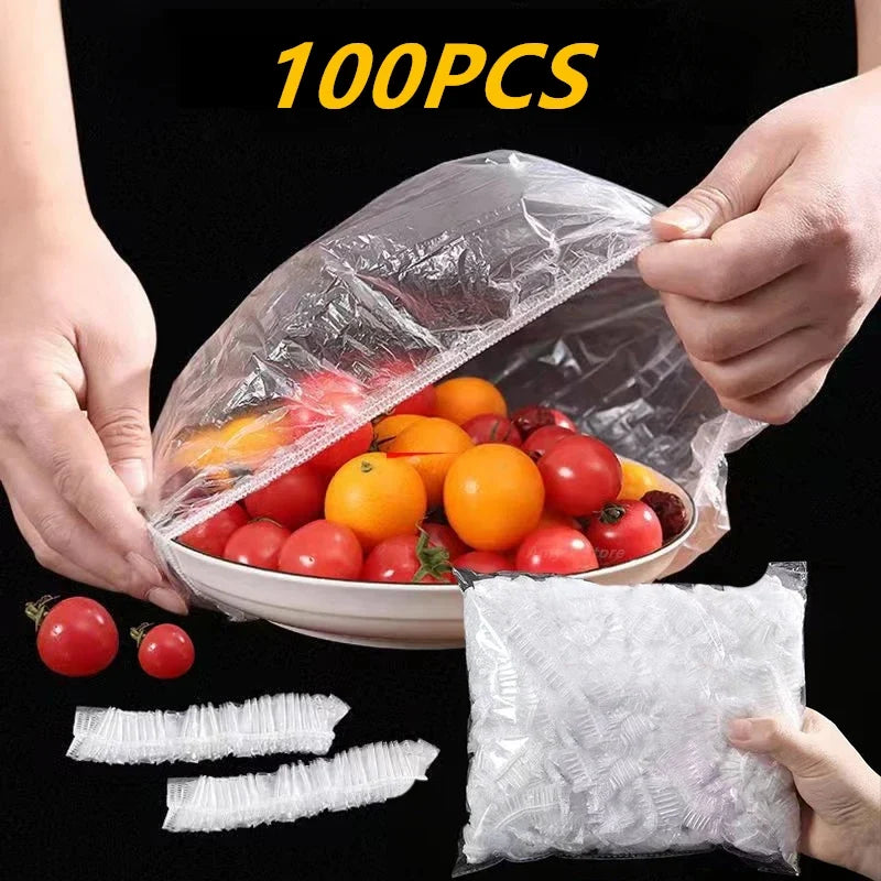 Elastic Food Lids | Reusable Plastic Bowl Covers