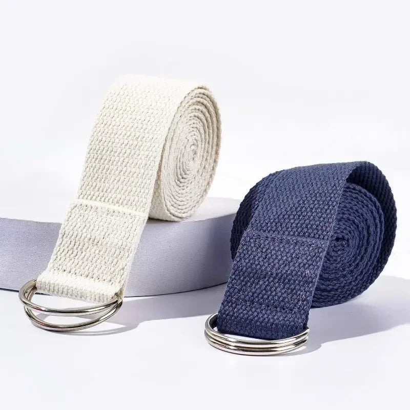 Yoga Strap with D Ring Buckle | Adjustable Stretching Belt for Flexibility