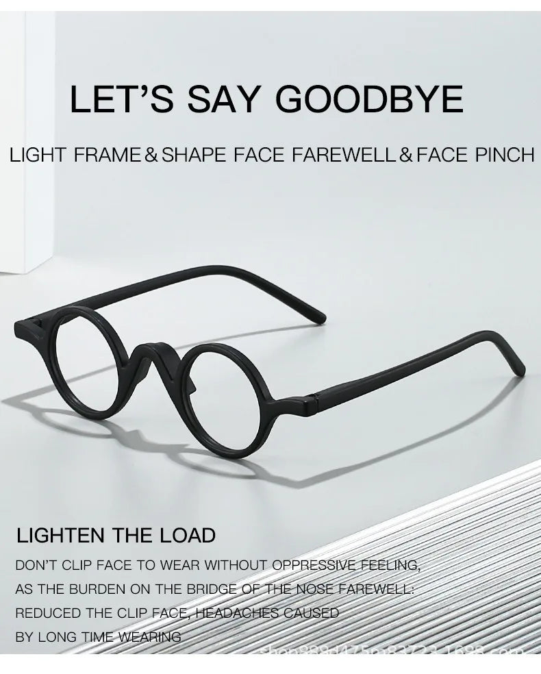1PCS 26New Reading Glasses Man Woman High Quality Retro Circle Unisex Readers Fashion Trend Color Blocking Reading Eyeglasses