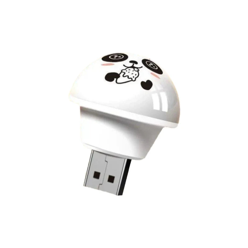 USB Panda Smart Voice Controlled Night Light | AI-Powered Bedside Lamp for Kids and Adults