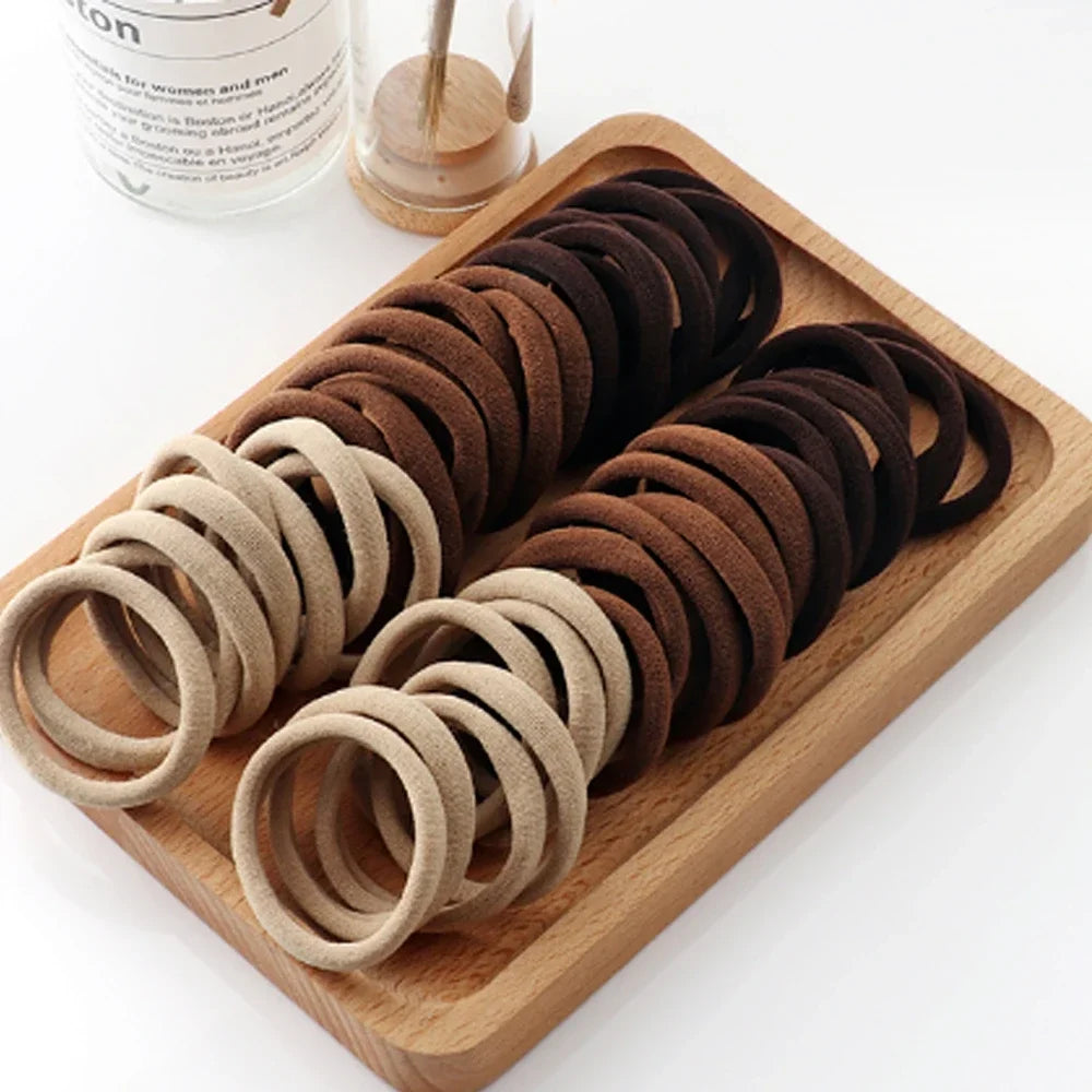 50/100pcs Kids Elastic Hair Bands Girls 5CM Sweets Scrunchie Rubber Band Hair Ties Clips Headband Hair Accessories
