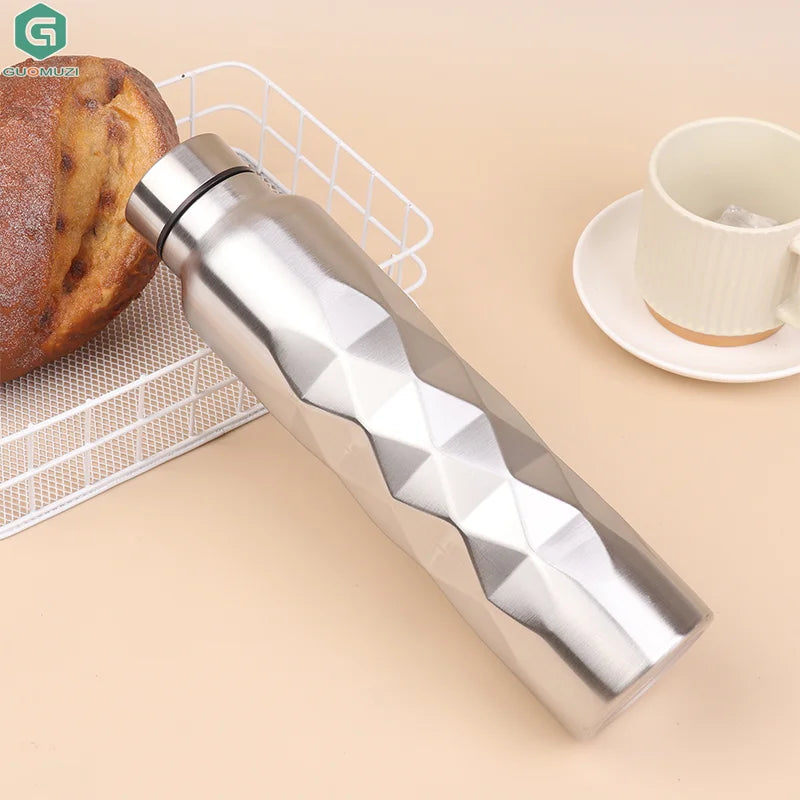 1000ml Stainless Steel Water Bottle | Leak-Proof Sport Flask for Gym, Camping & Travel
