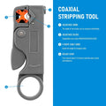 Wire Stripping Pliers with Hex Wrench | Coaxial Cable Decrustation Tool