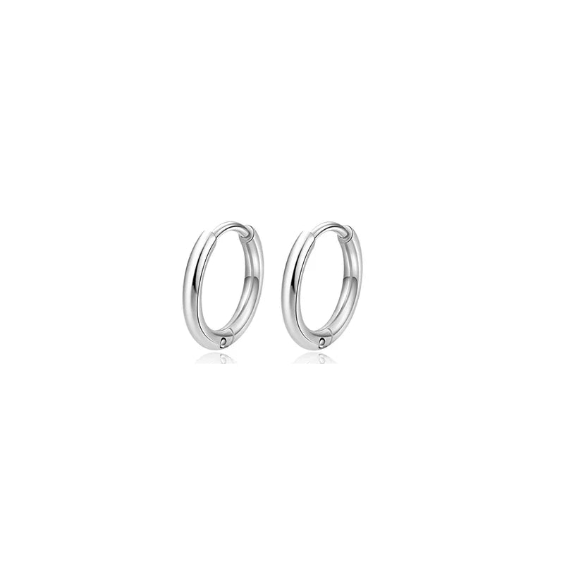 1/6 Pairs Hypoallergenic Screw Back Earrings, Flat Back Earrings Hoops Cat Turtle Cartilage Helix Tragus Piercing Jewelry