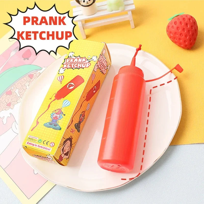Fake Ketchup Prank Bottle | Realistic Squirt Toy Gag Gift