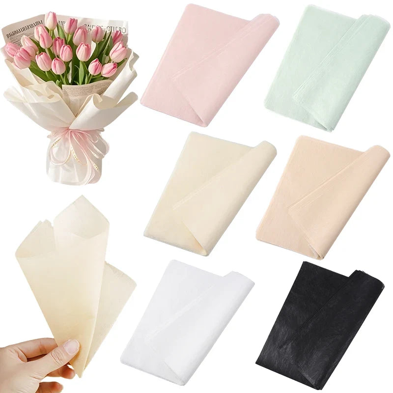 40Pcs Soft Cotton Flower Wrapping Paper | Bouquet Lining for DIY Gifts