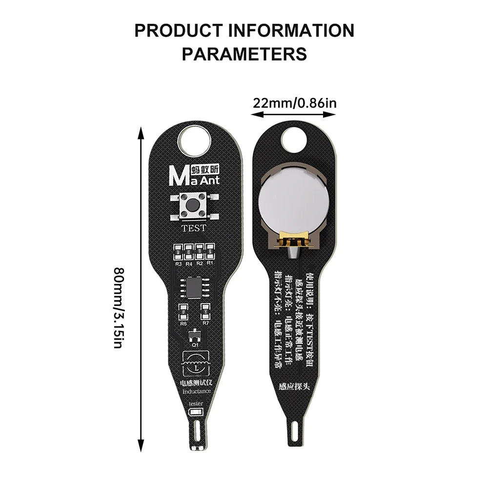 M093 Inductance Tester Motherboard Coil Tester | Inductor Detector Repair Tool with Electromagnetic Induction