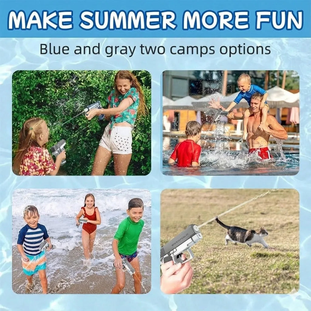 Rechargeable Automatic & Manual Electric Water Gun | 32 FT Range for Kids & Adults