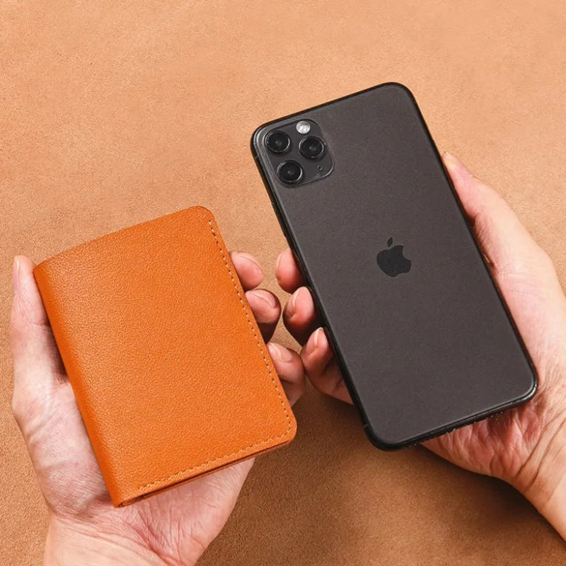 Classic PU Leather Slim Wallet | Unisex Card Holder and Coin Purse