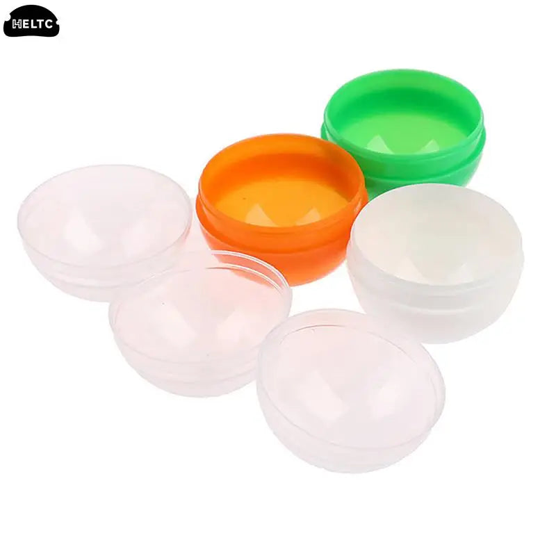 50pc Mini Clear Plastic Capsule Toy Surprise Balls | Gashapon Containers for Vending Machines