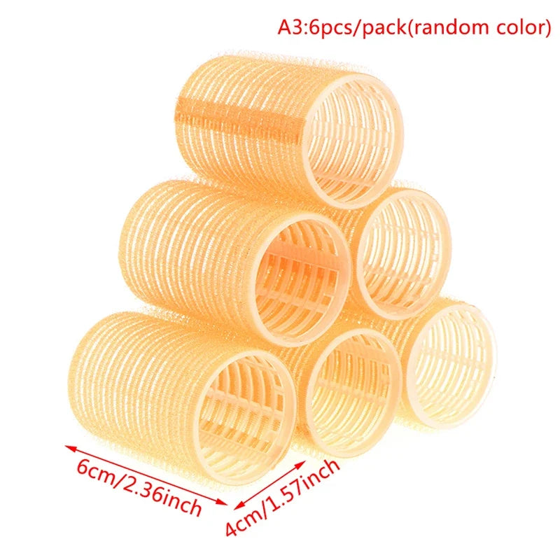 Hair Volume Curlers No Heat Self-Grip Hair Holding Rollers Heatless Curls Modeler Salon Hairdressing Curly Hairstyle Tools