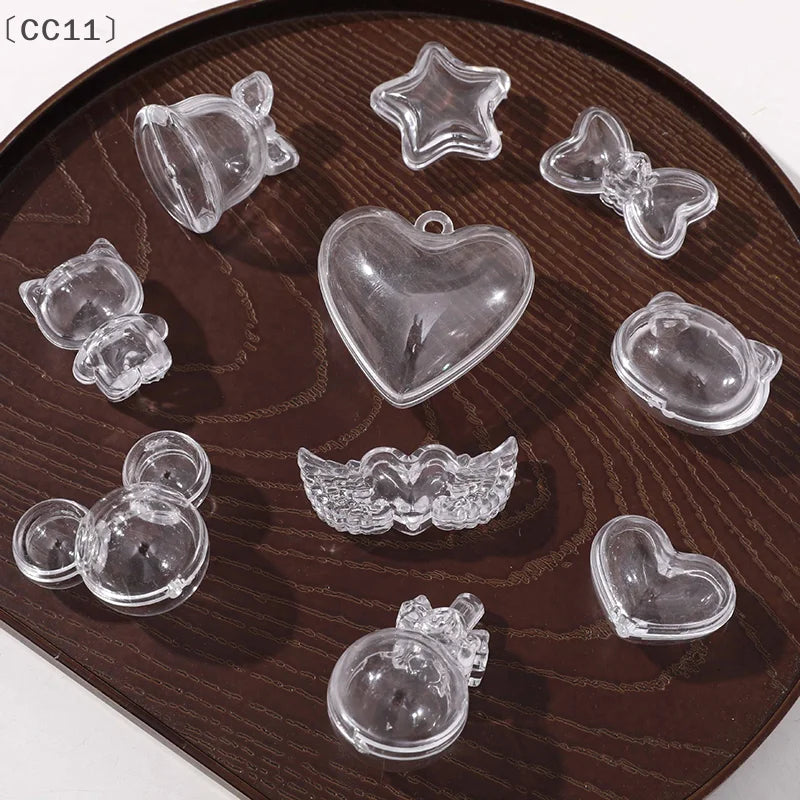 2pcs Pet Hair Keepsake Box | Transparent Dog Cat Fur Storage for DIY Memorial Decor