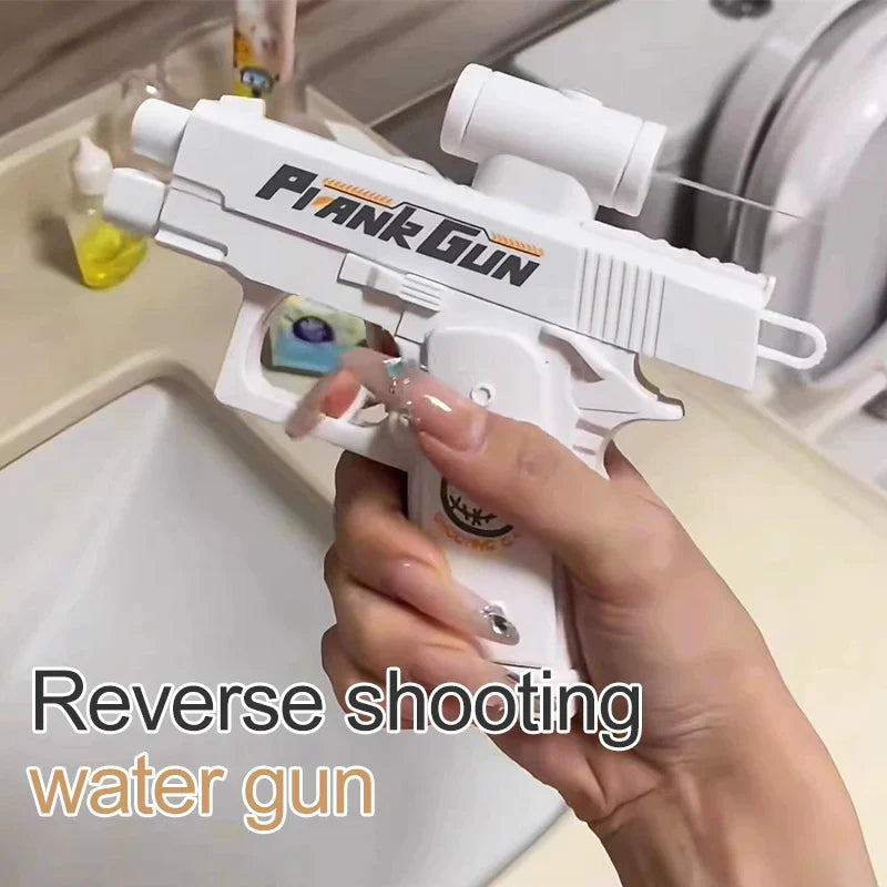 2-Way Reverse Splash Water Spray Gun | Double Directional Prank Toy