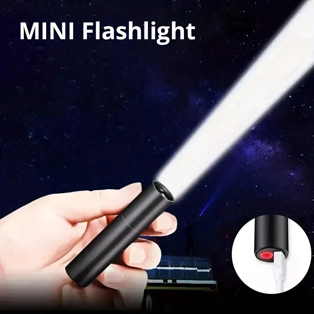 Mini LED Flashlight Q5 Zoom Focus | Rechargeable 400LM Torch for Camping and Fishing