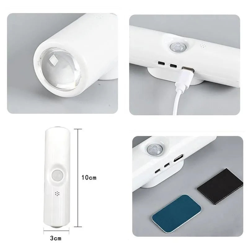 RGB Gradient Night Light | Motion Sensor Rechargeable Wall Lamp