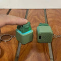 Funny Croaking Frog Keychain | Rechargeable Fidget Clicker with LED Light