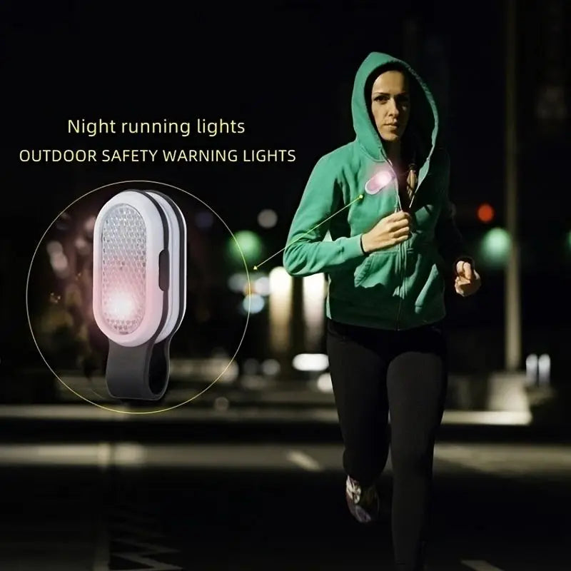 1pc Outdoor Portable LED Collar Clip Lamp | Hands-Free Mini Night Light for Running Camping Hiking