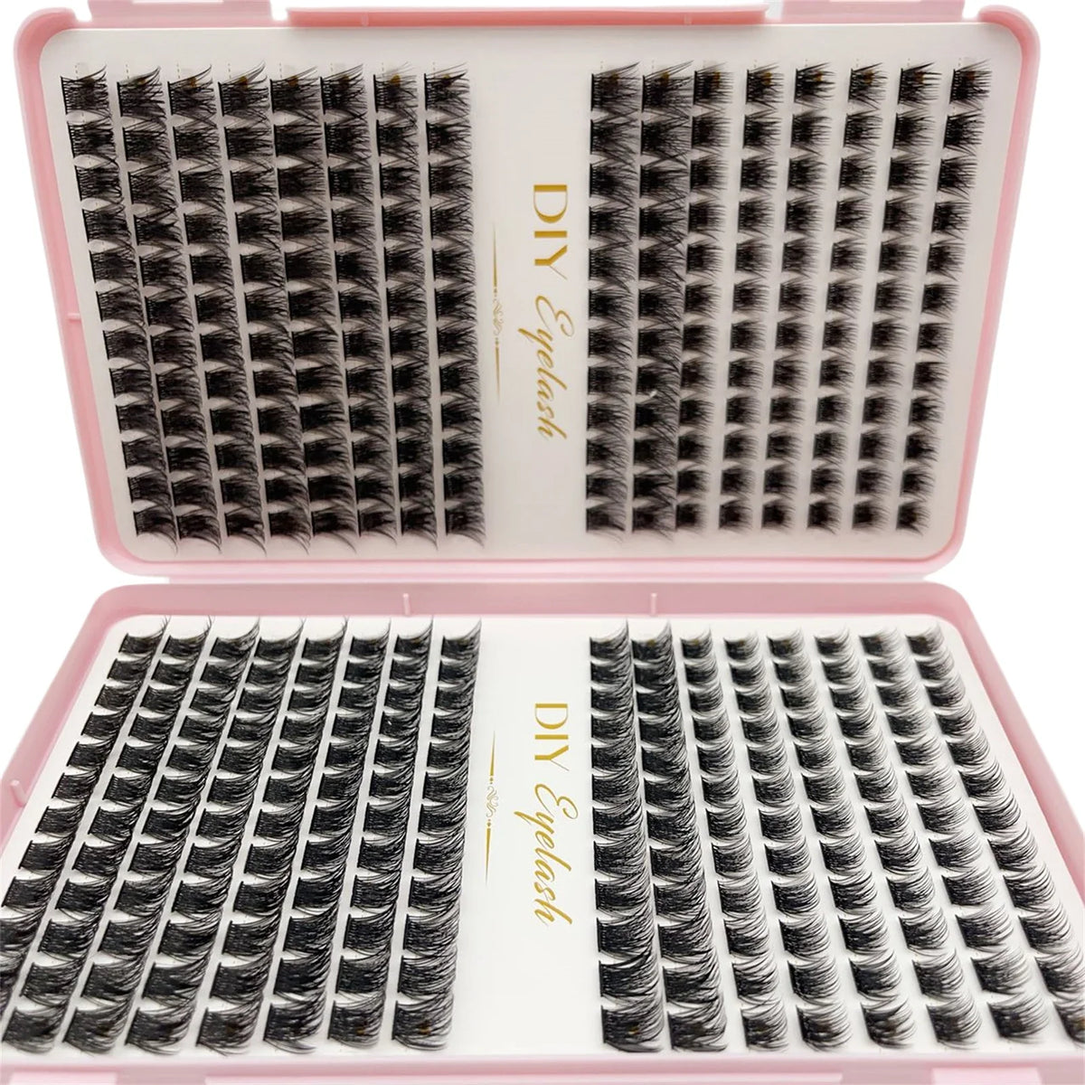 384pcs Individual Lashes Eyelash Book Clusters | DIY Cluster Eyelash Extensions for Home Use