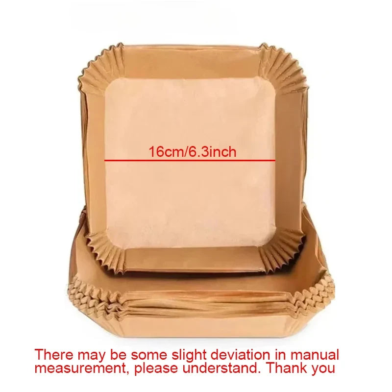 Disposable Air Fryer Paper Liners | Oil-Proof Baking Trays Set