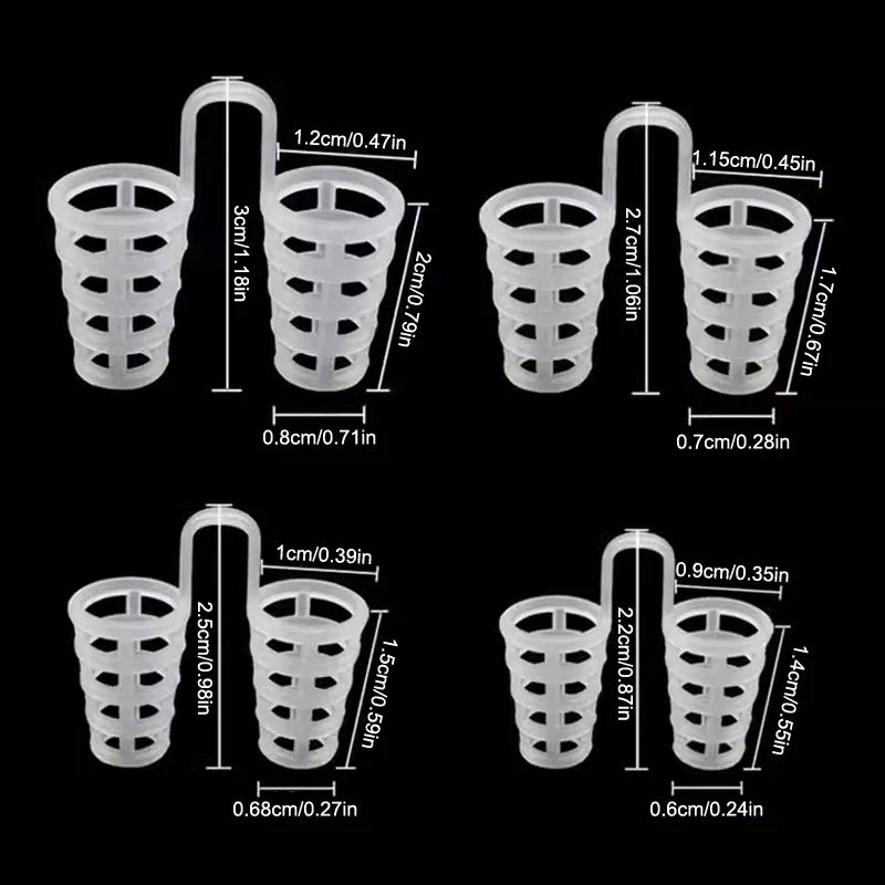4/8Pcs Anti-Snoring Nasal Strips Starter Kit | Nasal Breathing Dilators for Better Sleep and Sports