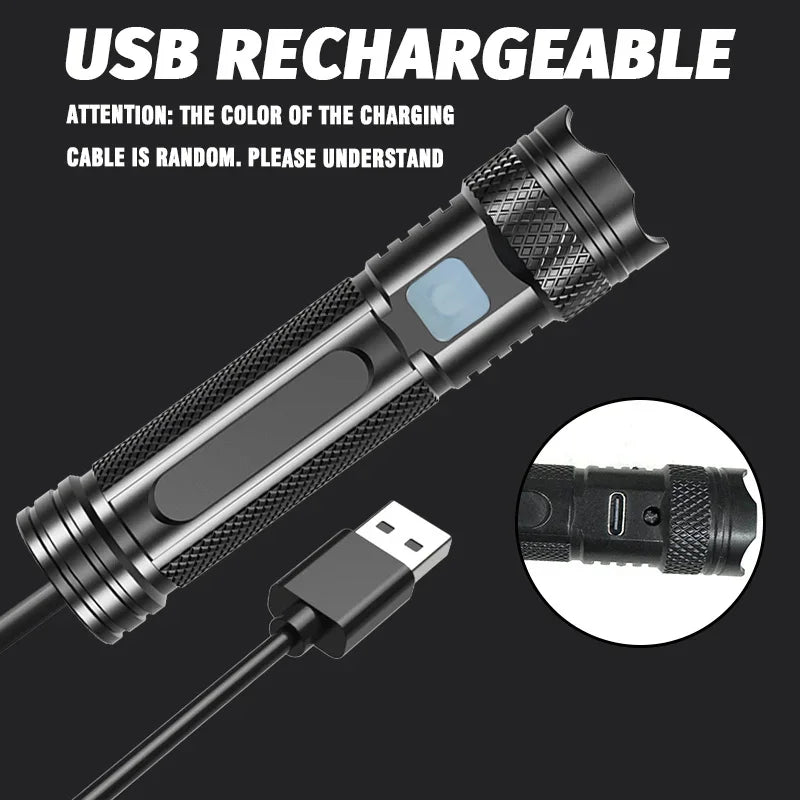 365nm UV Flashlight Black Light | Rechargeable Mini Wood's Lamp for Detection
