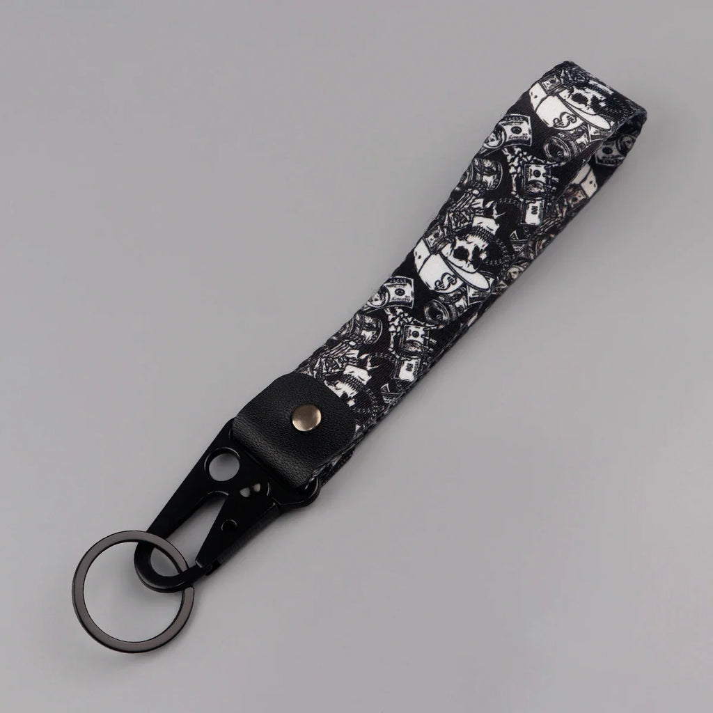 Skeleton Car Keychain | Scary Key Ring Jewelry for Men Women Motorcycle Lanyard Halloween Gift