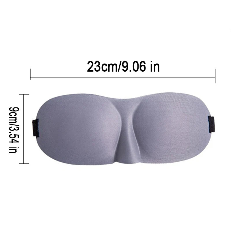 3D Sleeping Mask Eyepatch | Light Blocking Blindfold for Travel and Sleep