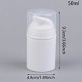 Airless Cosmetic Travel Size Vacuum Pump Bottles | Refillable Emulsion Dispenser Set