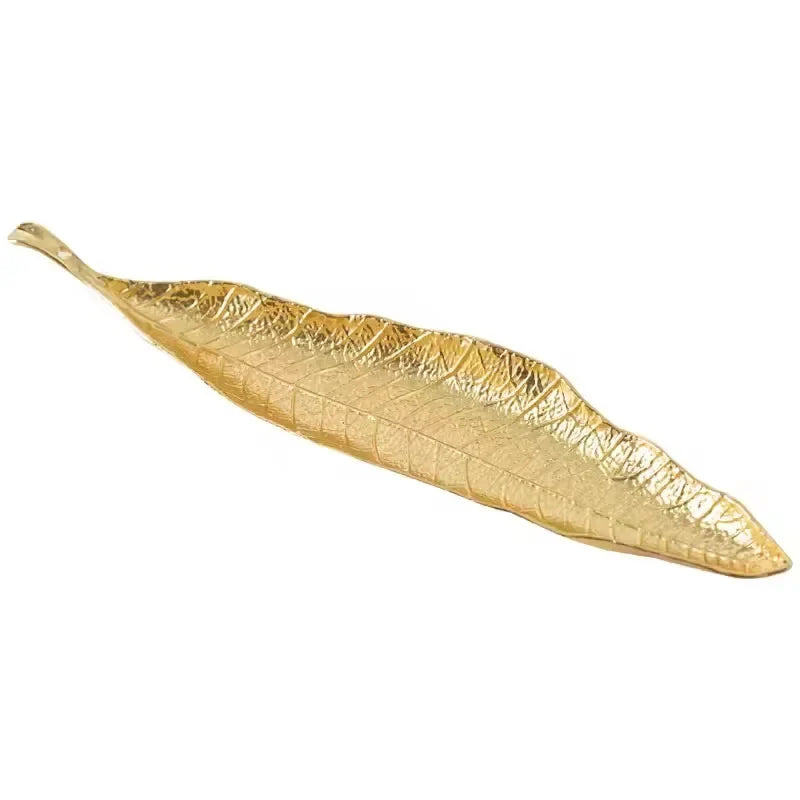 Incense Holder Ash Catcher | Long Leaf Design for Meditation and Home Decor