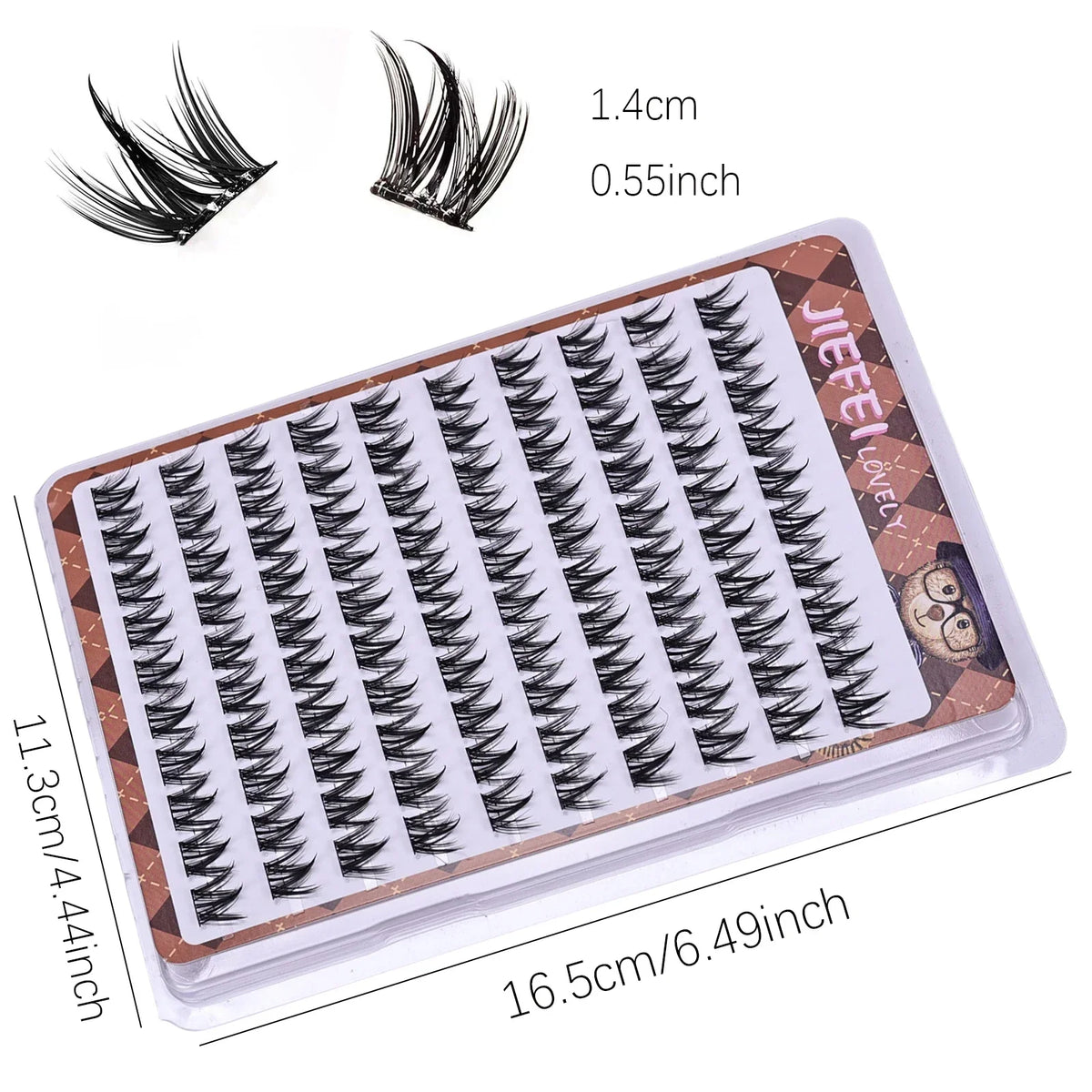 Glue-free Thick Natural Curling Self-adhesive False Eyelashes with W-shaped Design for Voluminous Manga Eyes